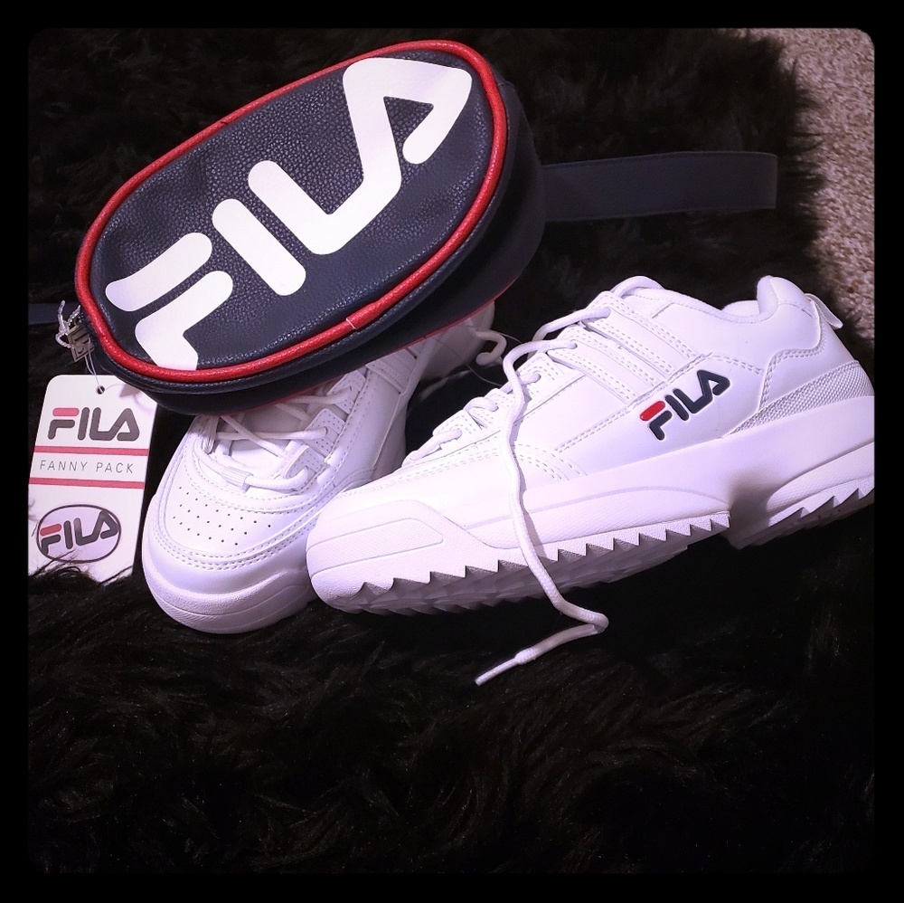NWT Fila sneakers and waistbag set